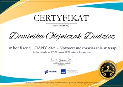 Konferencja "RANY 2026 – Nowoczesne rozwiązania w terapii"